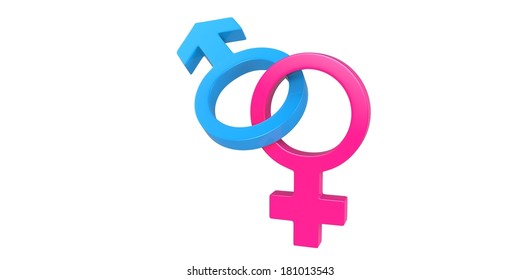 3 D Male Female Sex Symbol Stock Illustration 181013543 Shutterstock 