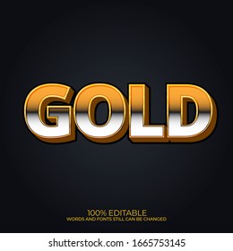 3 Dimensional Golden Editable Alphabet Text 