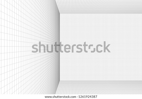 3 Dimensions grid line for 3D design and can\
be use for geometric background or drawing using grid line for\
guiding easy for making line or curve from grid to grid point to\
point on white\
background.