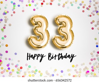 2,483 Happy birthday 33 Images, Stock Photos & Vectors | Shutterstock