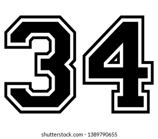 number jersey