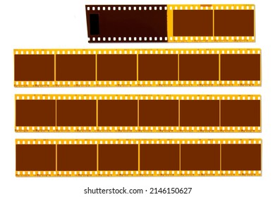 (35 Mm.) Film Collections Frame.With White Space.film Camera.contact Sheet.