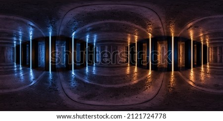 Similar – Image, Stock Photo Covered and protected passageway with plastic tarpaulins for passers-by at a construction site.