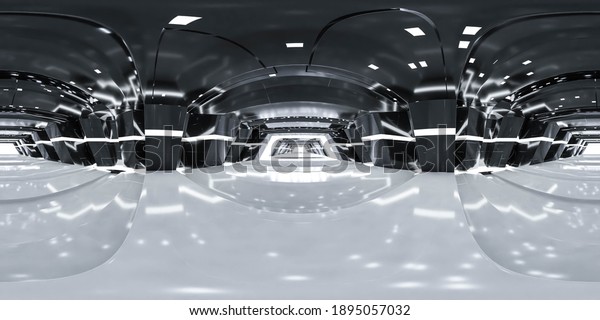 360 Degree Panorama Abstract Technology Futuristic Stock Illustration ...