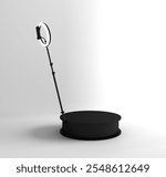 360 photo booth camera isolated white background.