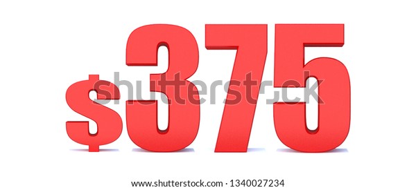 375 Dollar 375 Word On White Stock Illustration 1340027234 | Shutterstock
