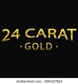 3D 24 Carat Gold Text Effect