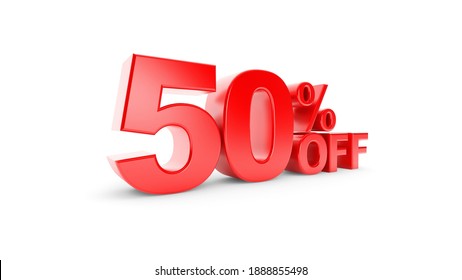 3D 50 % Off Discount Offer