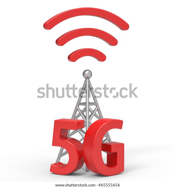 3d 5g アンテナ付き のイラスト素材 465555656