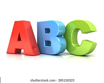 3d Abc Letters Isolated Over White Stock Illustration 285150323 ...