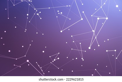 3d Abstract background. Molecules technology with polygonal shapes, connecting dots and lines. Connection structure. Big data visualization. 3d background.