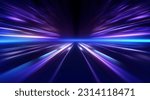 3d Abstract Background Neon Light Modern Illustration, Sci-fi Style with Glowing neon light,geometric design impulse equalizer chart in ultraviolet spectrum.