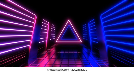 3d Abstract Background Neon Lights Neon Stock Illustration 2202588221 ...