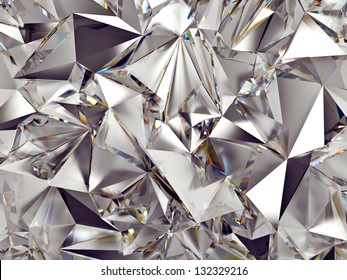 3d abstract crystal clear background texture