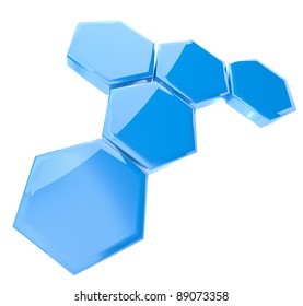 3d Abstract Hexagonal Icon