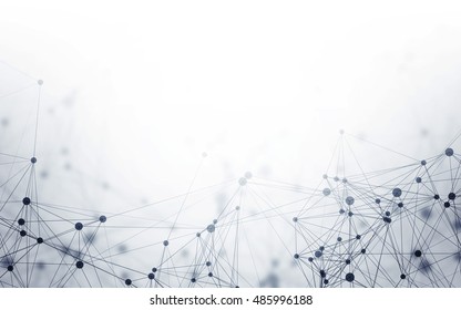 3d Abstract Polygonal White Background Low Stock Illustration 485955475