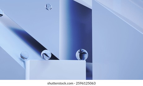 3D Abstract Render Wallpaper, White bluish color, glass sphere, crystal ball
