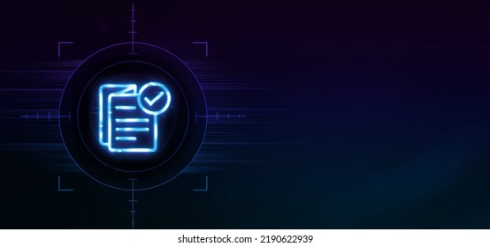 3D Accurate Reports Icon Neon Sign