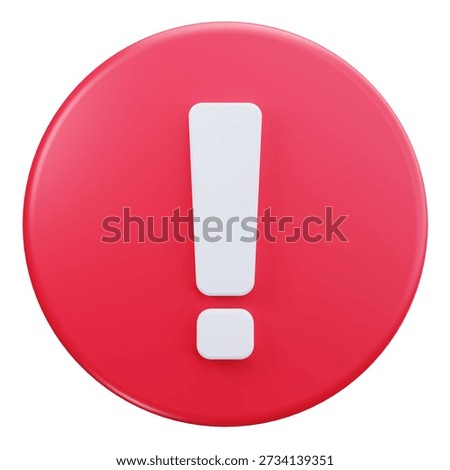 3D Alert Warning Notification User Interface