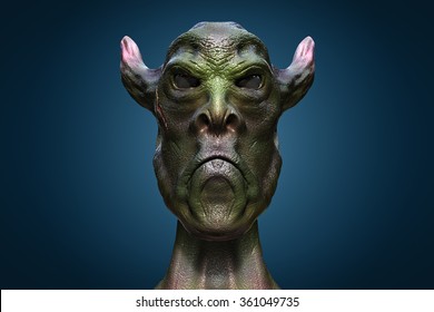 3d Alien Portrait