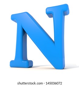 3d Alphabet Letter N Isolated On Stock Illustration 145036072 ...