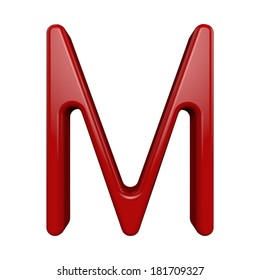 3d Alphabet Red Letter M Stock Illustration 181709327 | Shutterstock