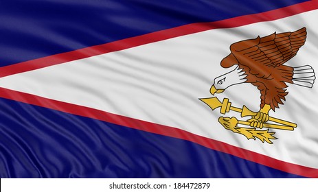 3D American Samoa Flag