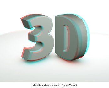 3D Anaglyph Text