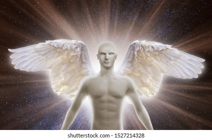 3d Angel Wings Extended Stock Illustration 1527214328 | Shutterstock