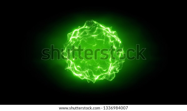 3d Animation Abstract Blue White Magical Stock Illustration 1336984007