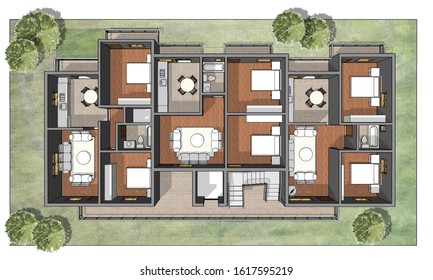 3 Bedroom House Design Plan 3d Images ~ wow