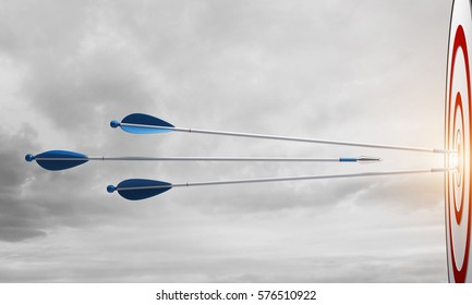 3d Arrows Right On Target