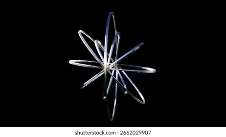3D art render collection time [ 0 ] silver syzygy , in shimmering platinum metallics , high fidelity handcrafted abstract surreal still art as high quality digital asset