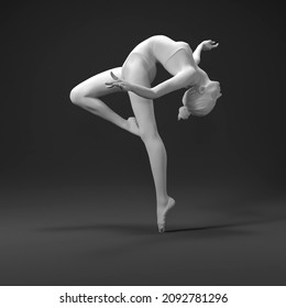 3d art statue sculpture illustration Plaster dance woman ballet dancer studio softbox - Powered by Shutterstock