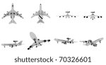 3d awacs airplane set