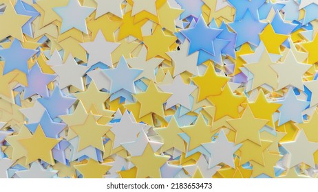 3D Background Abstract 5 Point Star Pattern Texture