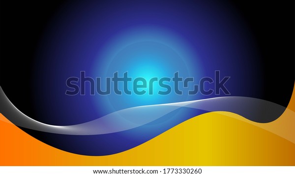 3D background in blue and
orange