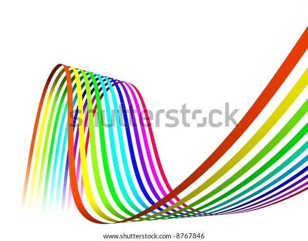 3D Background, color
lines on white