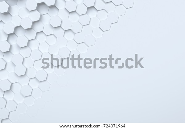 3d Hintergrund Helle Wabenkombinationen Verschiedener Grosse Konnen Stockillustration