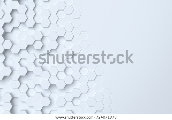 3d Hintergrund Helle Wabenkombinationen Verschiedener Grosse Konnen Stockillustration