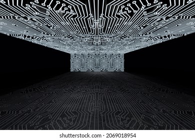3D background Lines and points connect .Technology connection digital data and big data concept.
Abstract digital background,network  connection.Abstract technology science background.3d render.