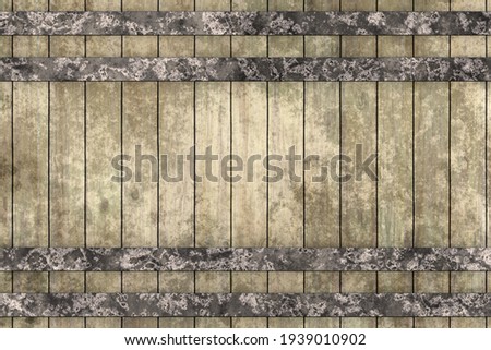 3D barrel panel pattern and texture design