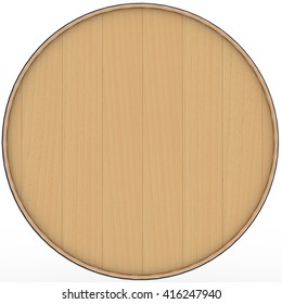 3D Barrel Top / Bottom Beech Texture