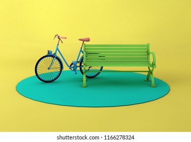 3d Bicycle Seat Illustration  Park