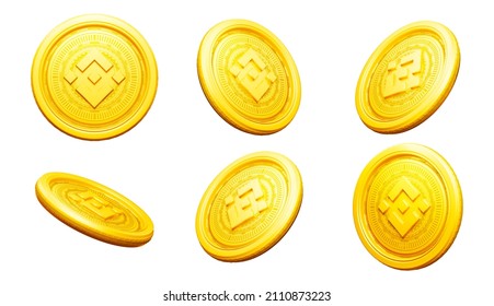 3d Binance Cryptocurrency Coin Money