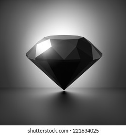 3d Black Diamond Symbol