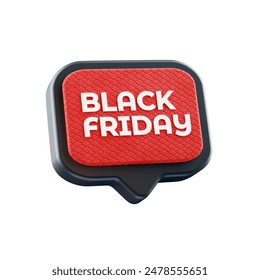 3d black friday sales icon, white background - Powered by Shutterstock