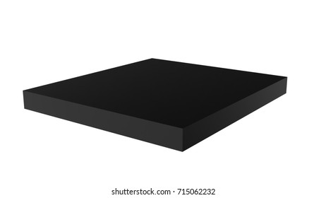 3d Black Surface Render Isolated On Stock Illustration 715062232 ...