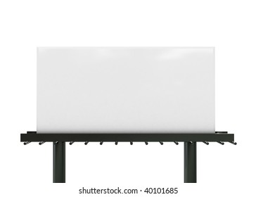 3D Blank big billboard,isolated,put your own text here