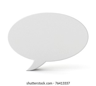 3d Blank Speech Bubble